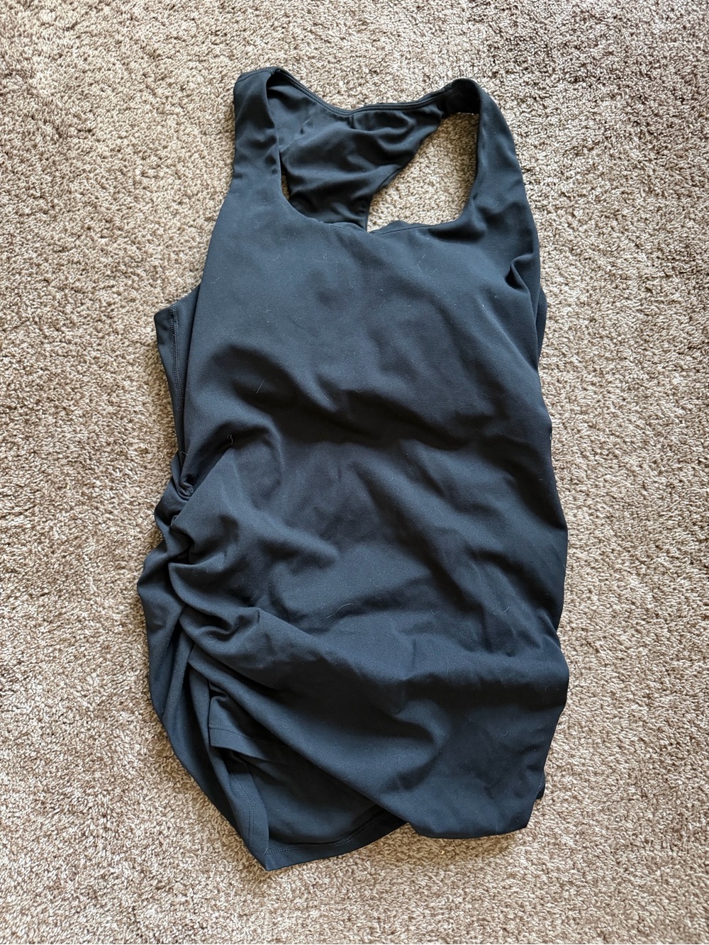 CRZ YOGA Maternity Racerback Tank Top black size medium
